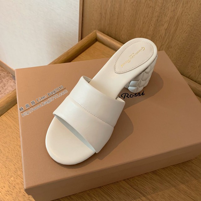 Gianvito Rossi專櫃款中跟拖鞋 定制羊皮女士拖鞋 dx3593
